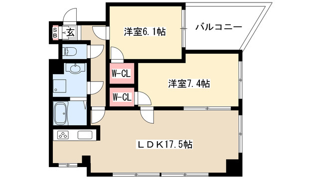 YZ mahoroba(ワイズ　マホロバ)の間取り