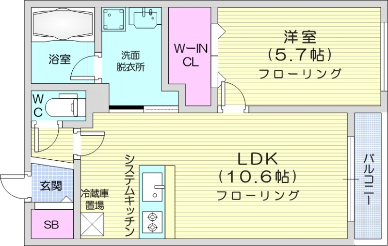 (仮称)本通15丁目南MSの間取り