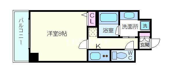 アスヴェル京都堀川高辻の間取り