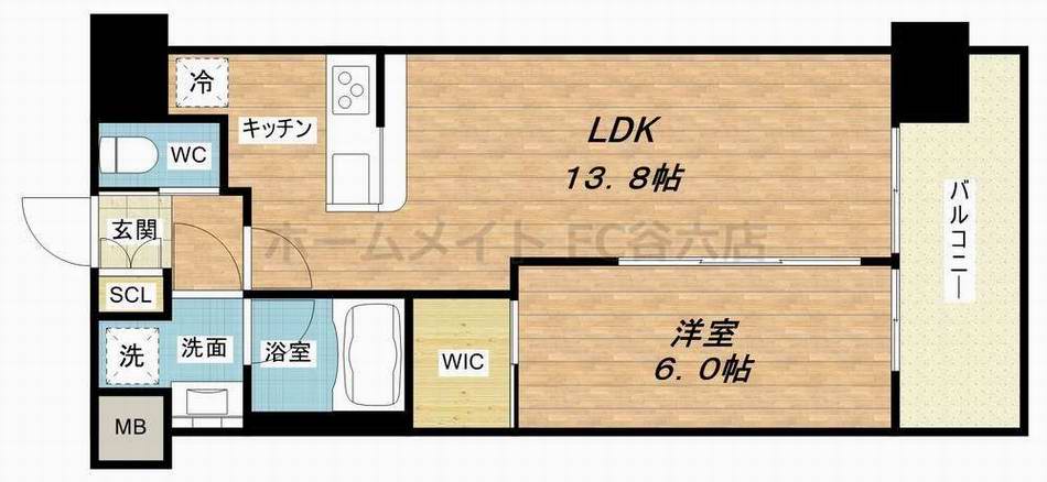 グランカーサ難波元町の間取り