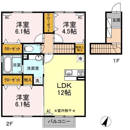 コンフォートＢの間取り