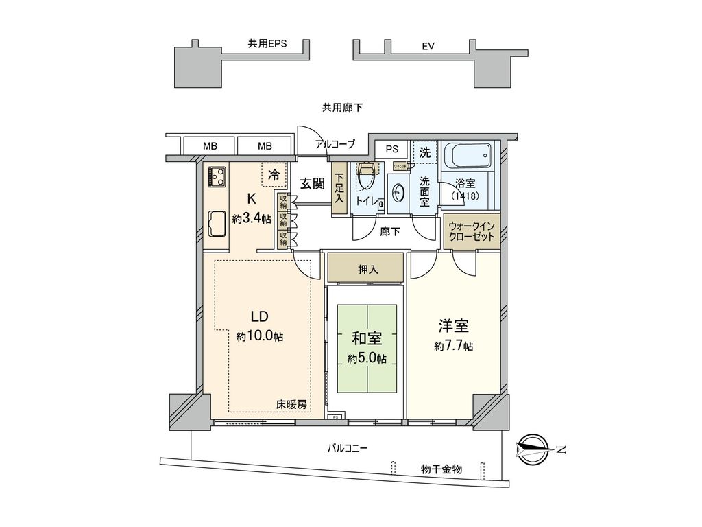 クレッセント川崎タワーの間取り