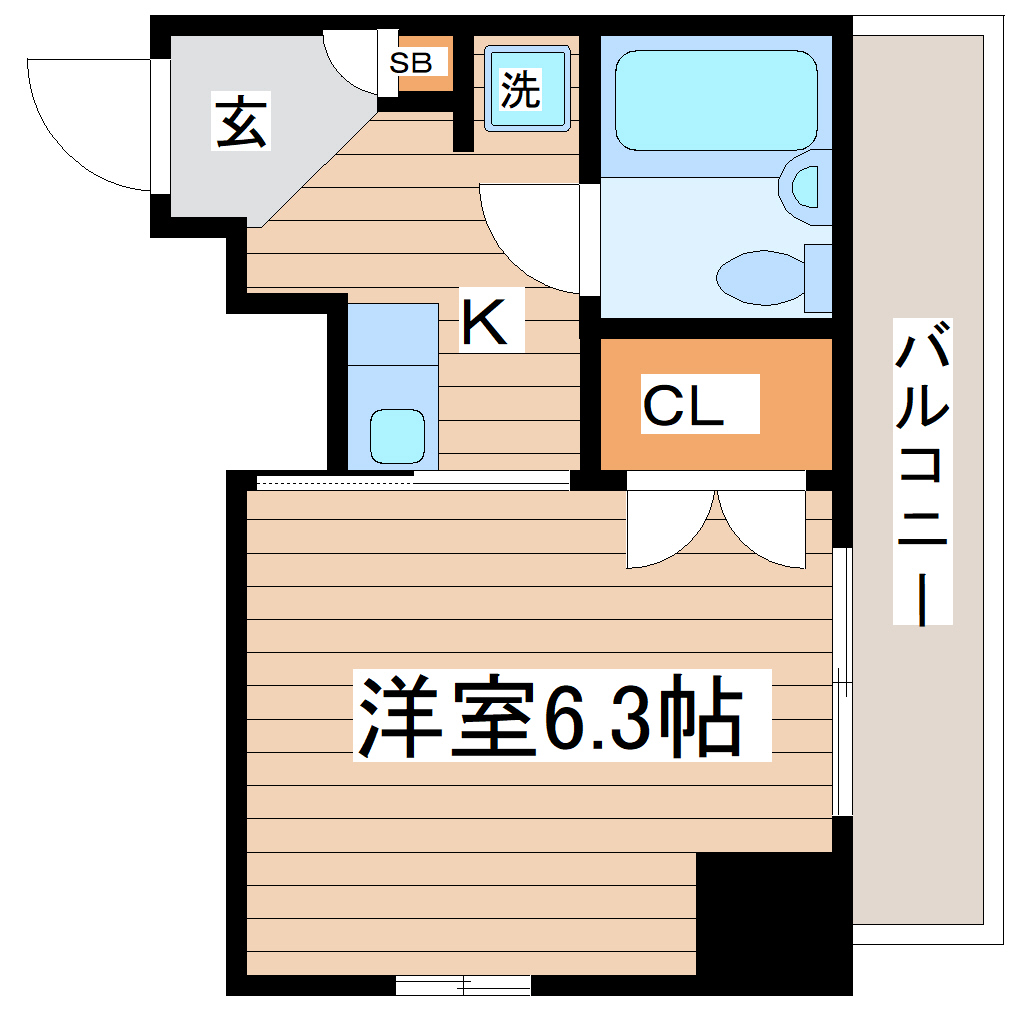 アソルティ東二番丁レジデンスの間取り