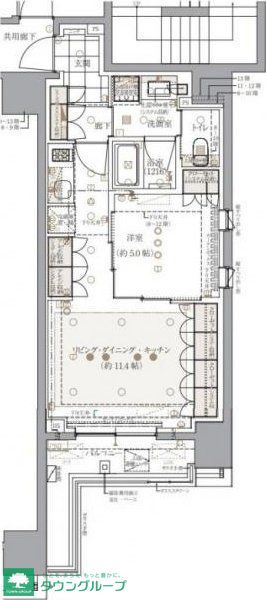 千代田区西神田のマンションの間取り