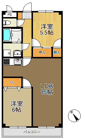 ファミール須ケ口の間取り