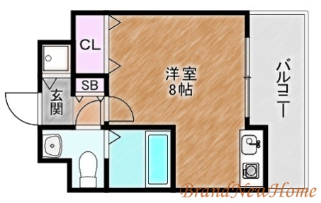 堺市北区金岡町のマンションの間取り