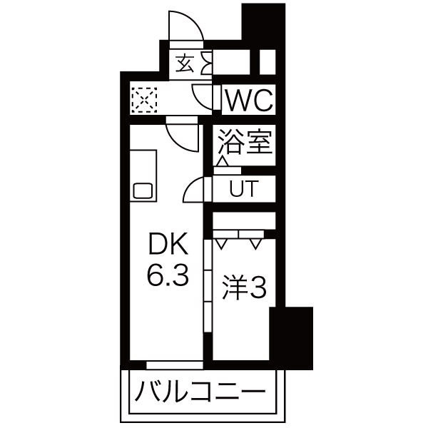 メイクスWアート名駅南IIIの間取り