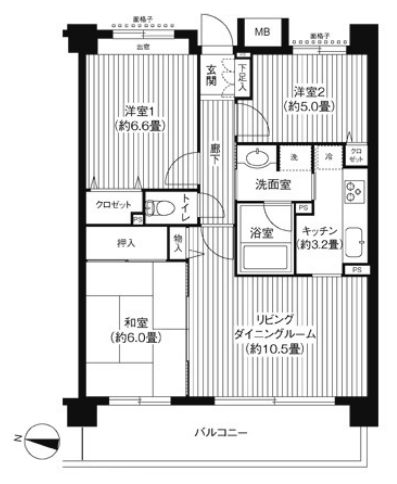 ＫＳ桜川の間取り