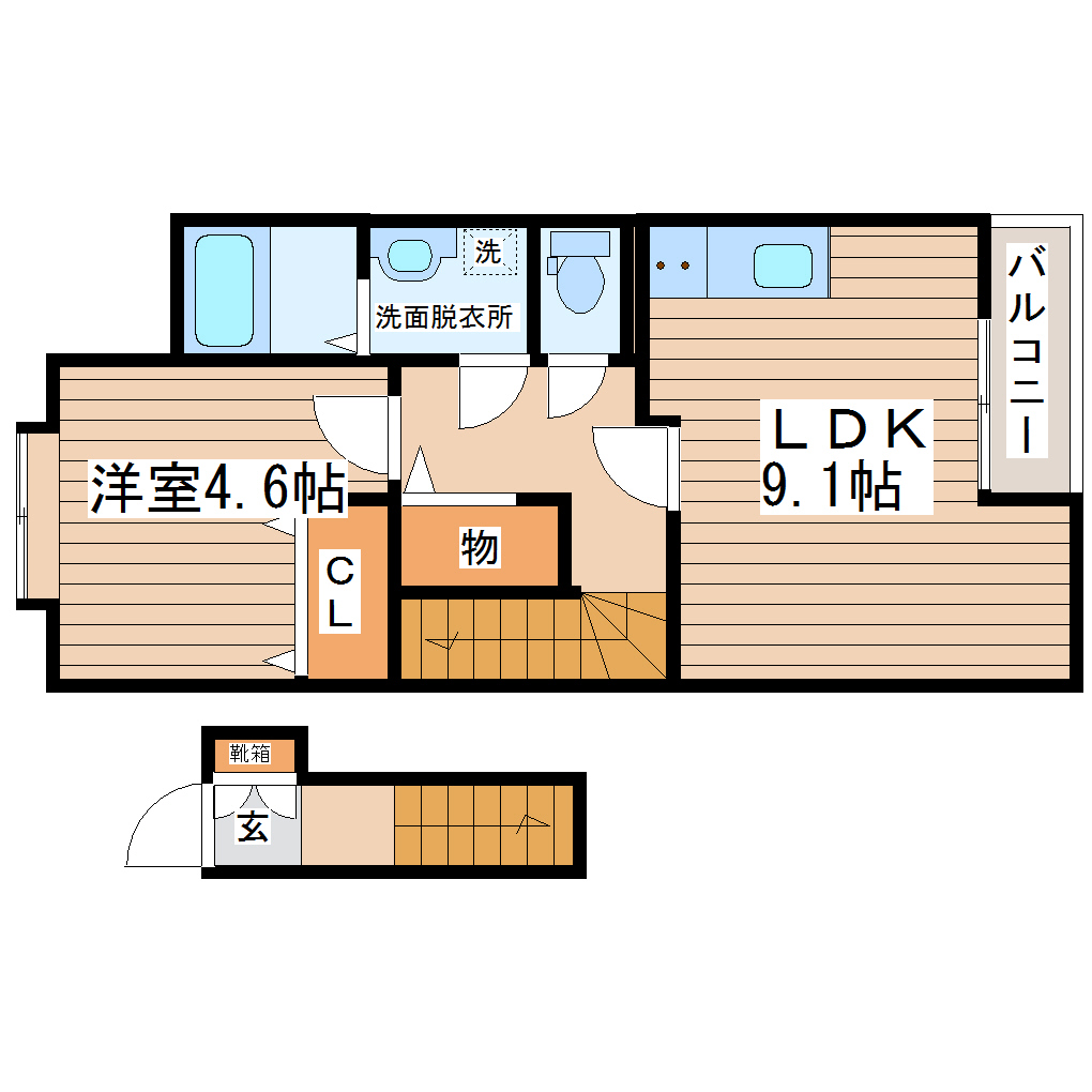 パストラールJrの間取り