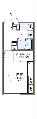 レオパレスラルマン　福岡町の間取り