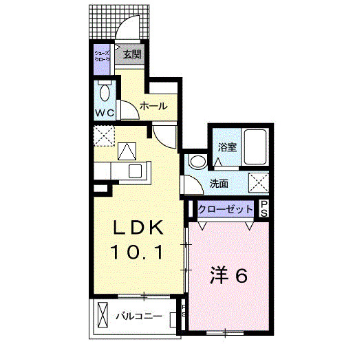 クリント　ブライアント　３号館の間取り