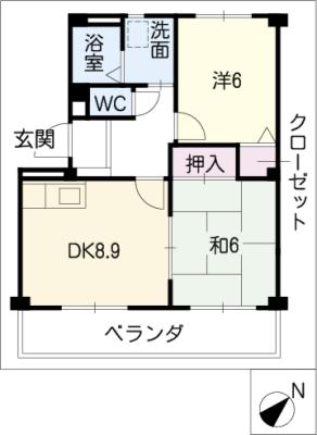 ＰｏｐｏｌａｒｅＫ２の間取り