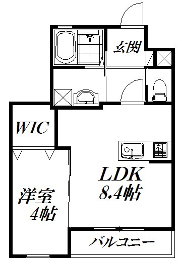 【浜松市中央区根洗町のマンションの間取り】