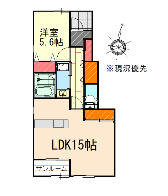 サニーフラットの間取り