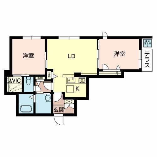 相生市栄町のアパートの間取り