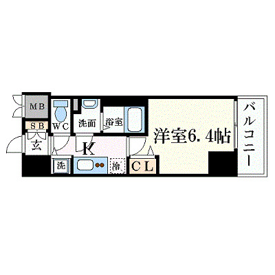 プレサンスみなと元町駅前の間取り