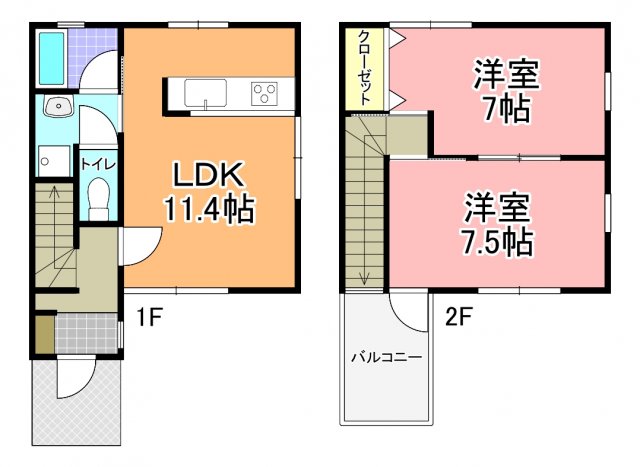 ｍ・ｋ(エムケイ)ハーミテイジの間取り