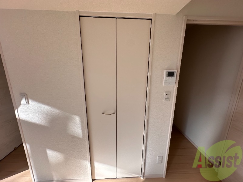 収納　クローゼットはキッチン横にありました。