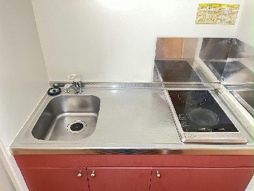 キッチン　シングルレバー設置　シンク広めです♪