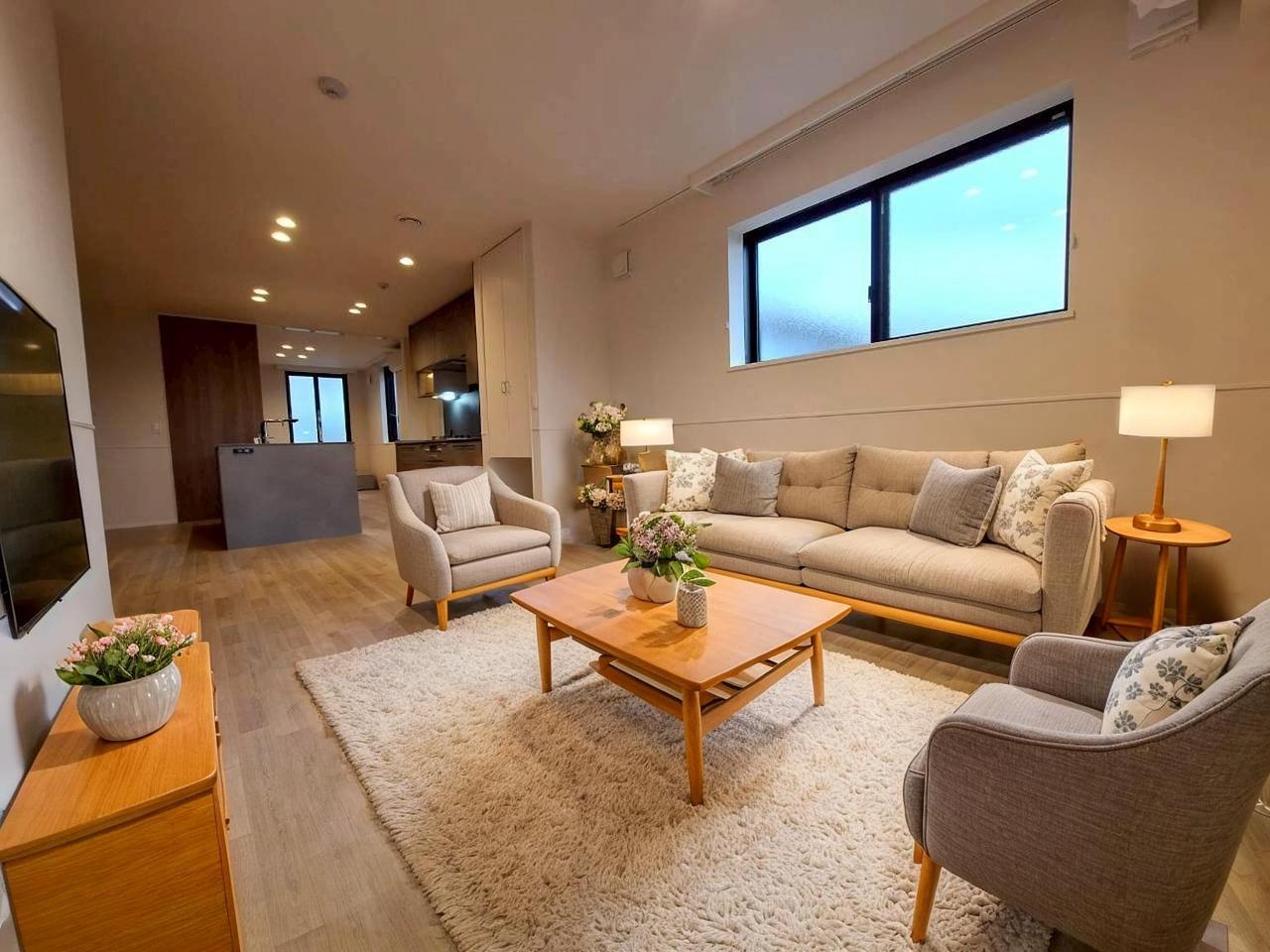 居室・リビング　※家具付きのイメージ写真になります。（CG家具のため、実際に