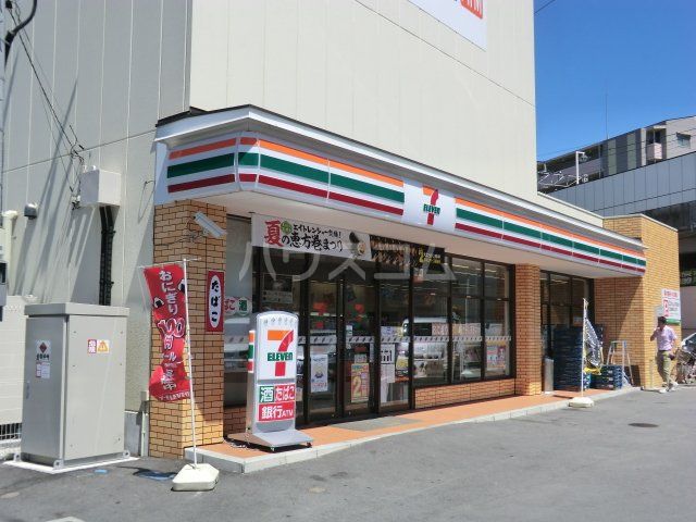 コンビニ　セブン-イレブン 葛飾新柴又駅前店（コンビニ）まで480m