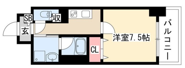 1K Mansion in Higashi-ku, Nagoya, Aichi — photo 2 of 3