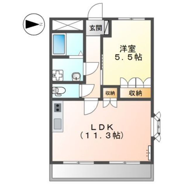 京阪本線 枚方市駅 バス乗車時間：16分 最寄りバス停で下車 徒歩7分 3階建 築22年の間取り写真