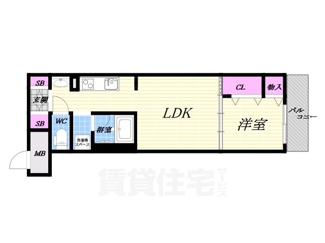 LEGALAND+NISHINOMIYA PARKSIDEの間取り写真