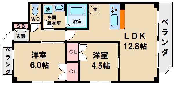 Crescentの間取り写真