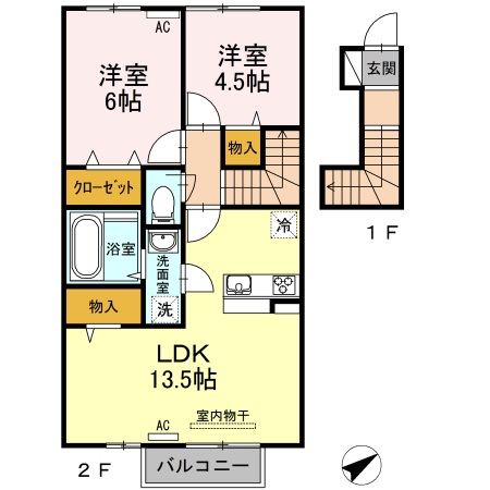 フェリースの間取り