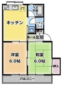 コーポヤマトの間取り