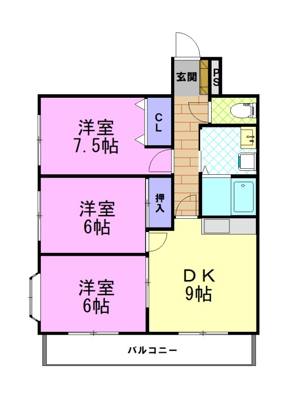 グレイス城東の間取り