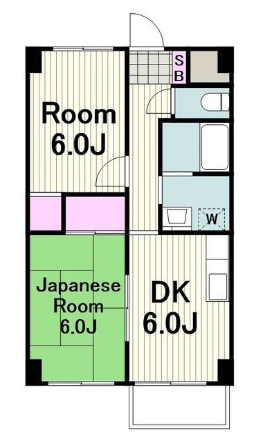 神奈川県横浜市都筑区折本町（マンション）の賃貸物件の間取り