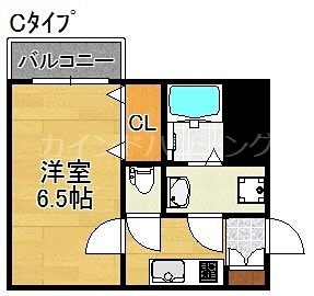 大阪市住之江区西住之江のマンションの間取り