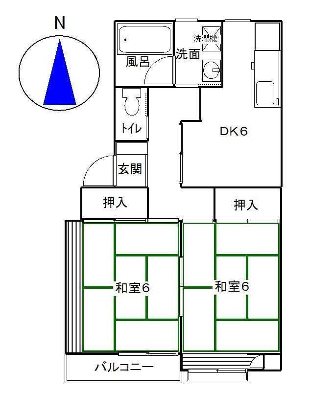 サンシャルムの間取り