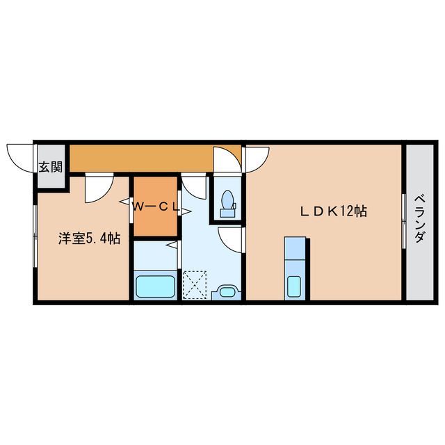 都城市都島町のマンションの間取り