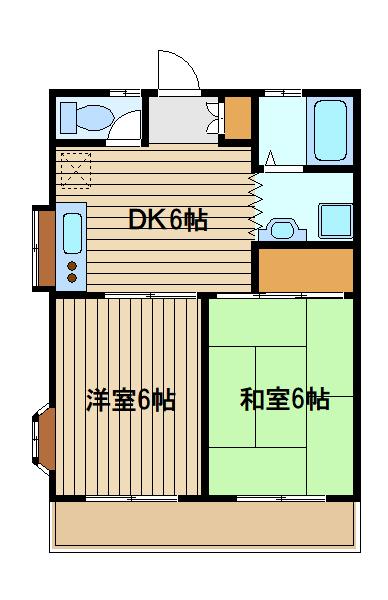 第2岡野コーポの間取り