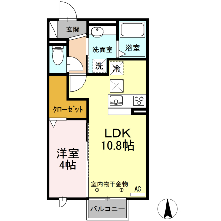 メゾン　ラ・ヴェリテBの間取り