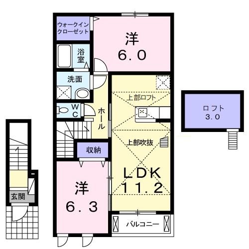 アージュｂの間取り