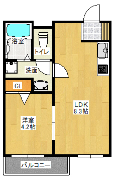 【Dias東石切（ディアス東石切）の間取り】