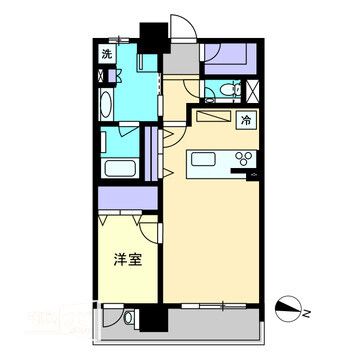 アルファゲートタワー福山駅前の間取り