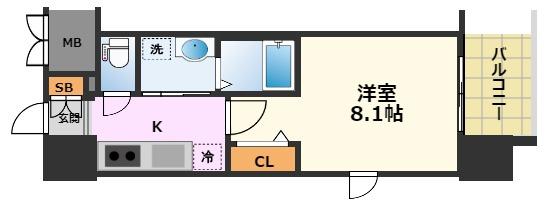 パルティール高畑アネックスの間取り