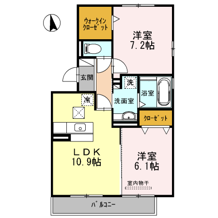 Ｄ－ｒｏｏｍ北一色の間取り