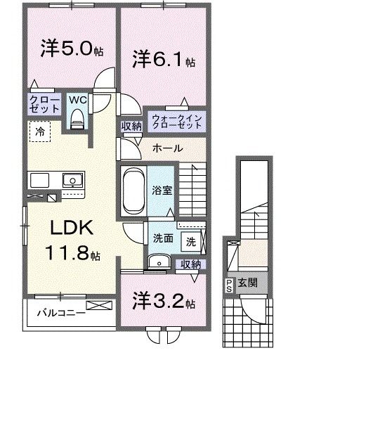 メロディＴＦの間取り