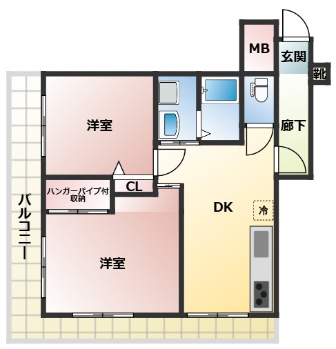 ハイツレイメイ21の間取り