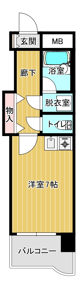 ライオンズマンション熊本中央の間取り