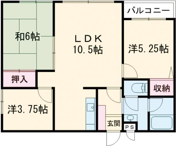 ケントコート函館の間取り