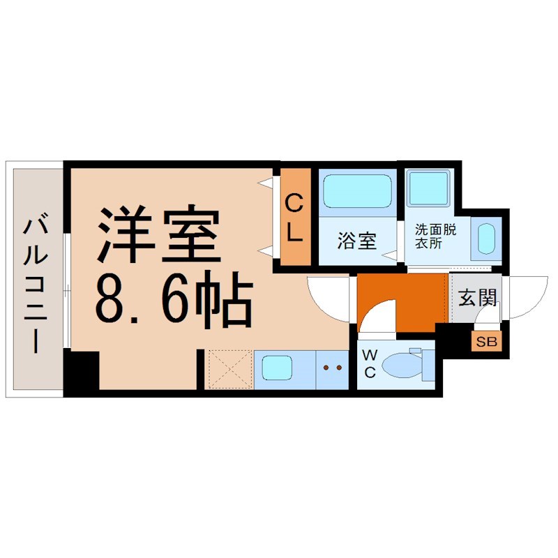 【名古屋市中区正木のマンションの間取り】