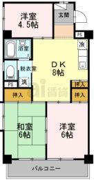 練馬区谷原のマンションの間取り