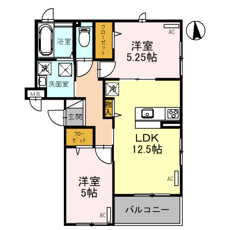 モンレーヴ三国ケ丘の間取り